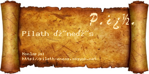 Pilath Éneás névjegykártya